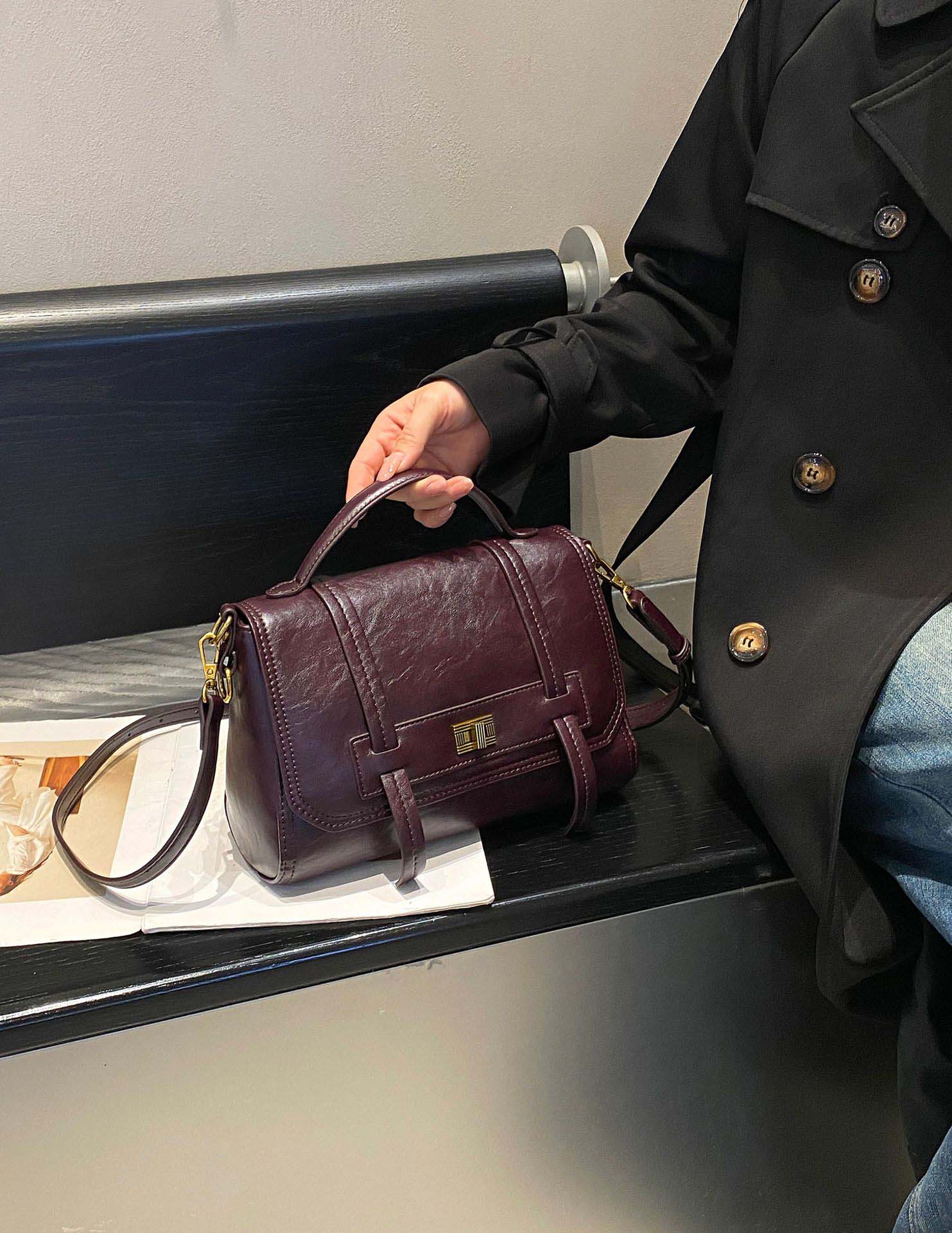 香港狄記皮具 狄記 原創真皮手工 ins郵差包 ins風格包包 頭層牛皮包包 皮革 原創手工真皮 皮件 DEEPKEE 復古真皮手工包