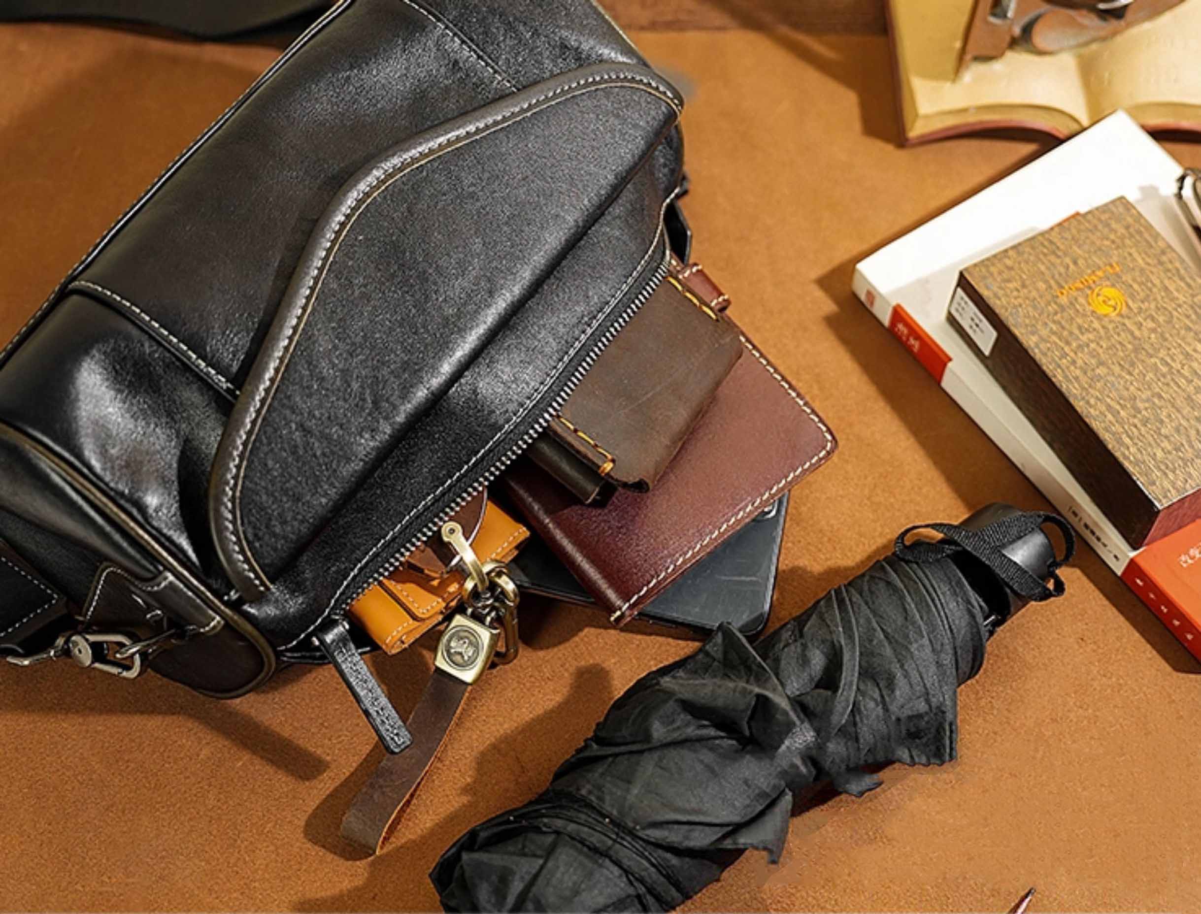 香港狄記皮具 狄記 原創真皮手工 ins郵差包 ins風格包包 頭層牛皮包包 皮革 原創手工真皮 皮件 DEEPKEE 復古真皮手工包