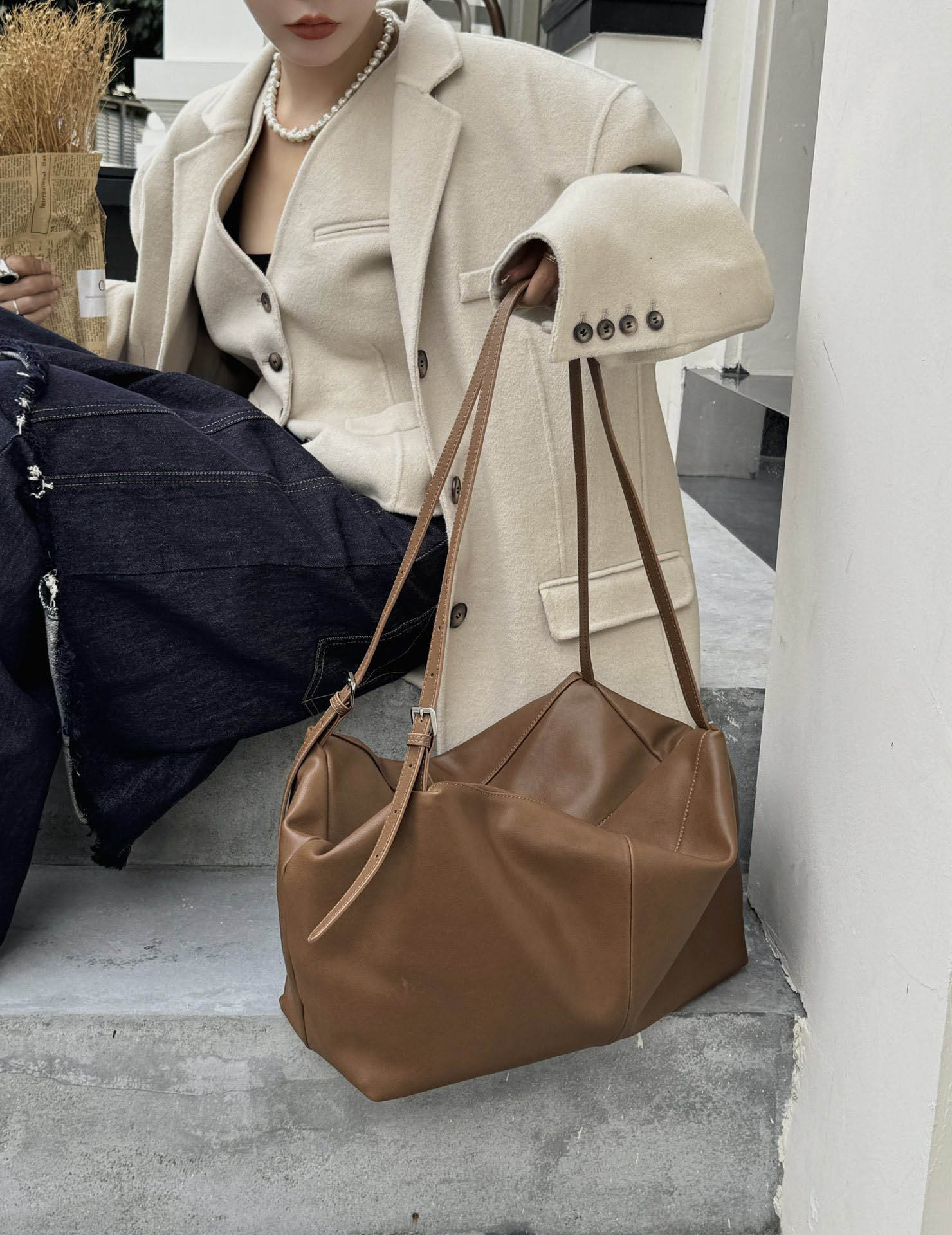 香港狄記皮具 狄記 原創真皮手工 ins郵差包 ins風格包包 頭層牛皮包包 皮革 原創手工真皮 皮件 DEEPKEE 復古真皮手工包