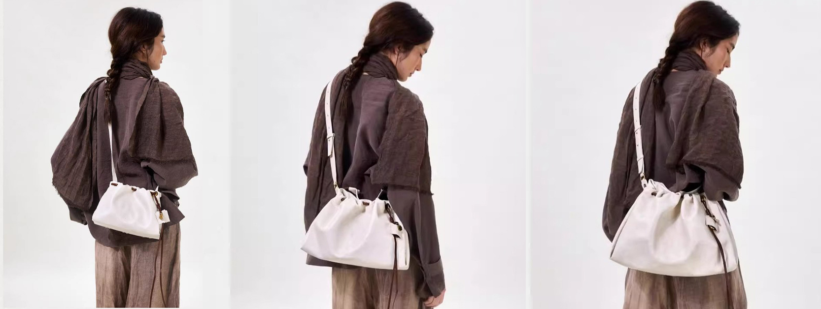 DEEPKEE original nubuck handmade full-grain genuine leather cowhide bag 頭層牛皮流浪包 8965 號