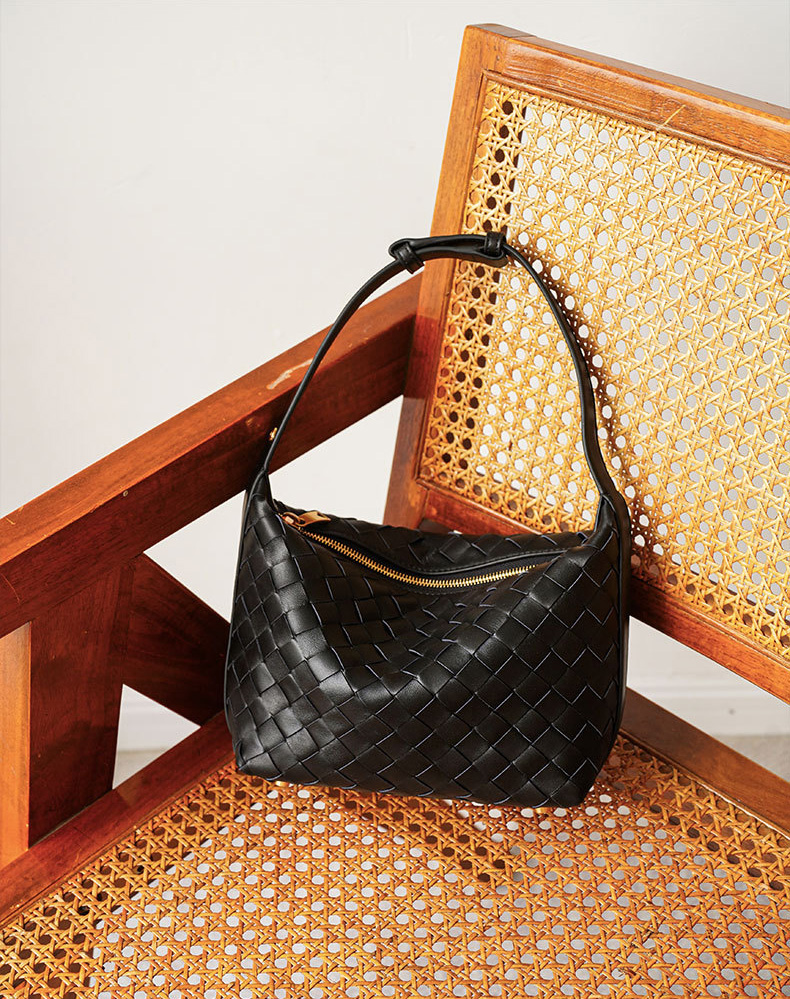 DEEPKEE BAGS | 職人技 純小羊皮ン編み織手提包 90102號