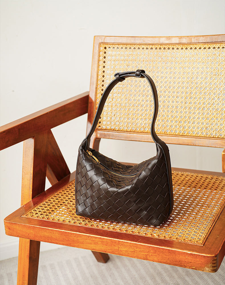 DEEPKEE BAGS | 職人技 純小羊皮ン編み織手提包 90102號