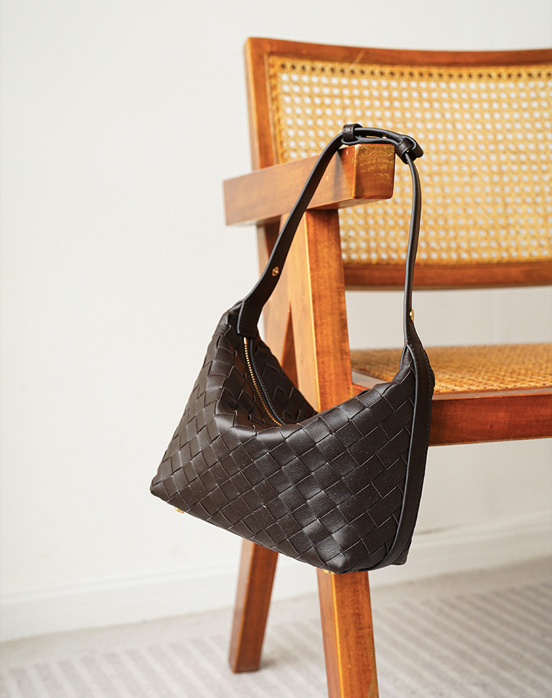 DEEPKEE BAGS | 職人技 純小羊皮ン編み織手提包 90102號