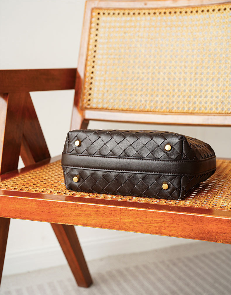 DEEPKEE BAGS | 職人技 純小羊皮ン編み織手提包 90102號