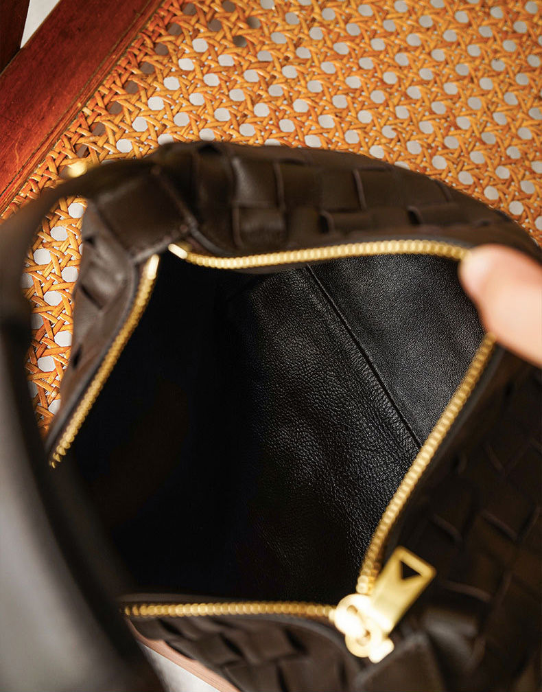 DEEPKEE BAGS | 職人技 純小羊皮ン編み織手提包 90102號