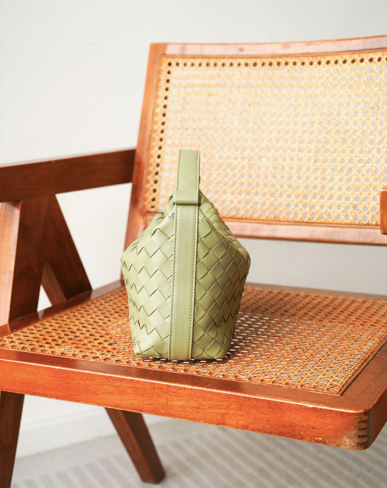 DEEPKEE BAGS | 職人技 純小羊皮ン編み織手提包 90102號