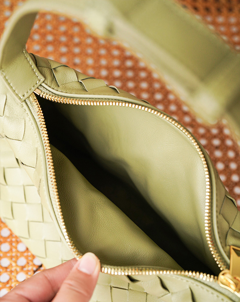 DEEPKEE BAGS | 職人技 純小羊皮ン編み織手提包 90102號