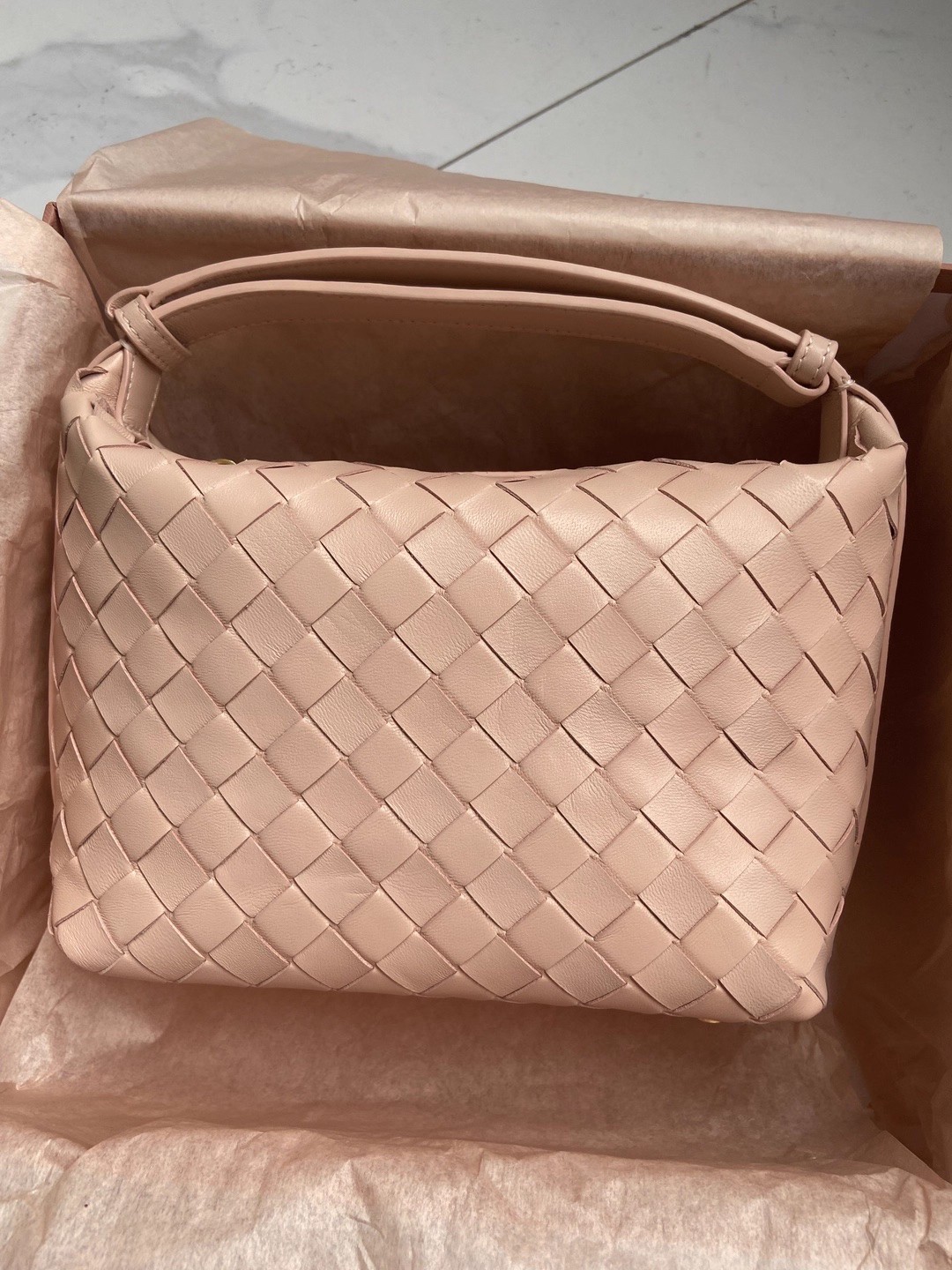 DEEPKEE BAGS | 職人技 純小羊皮ン編み織手提包 90102號