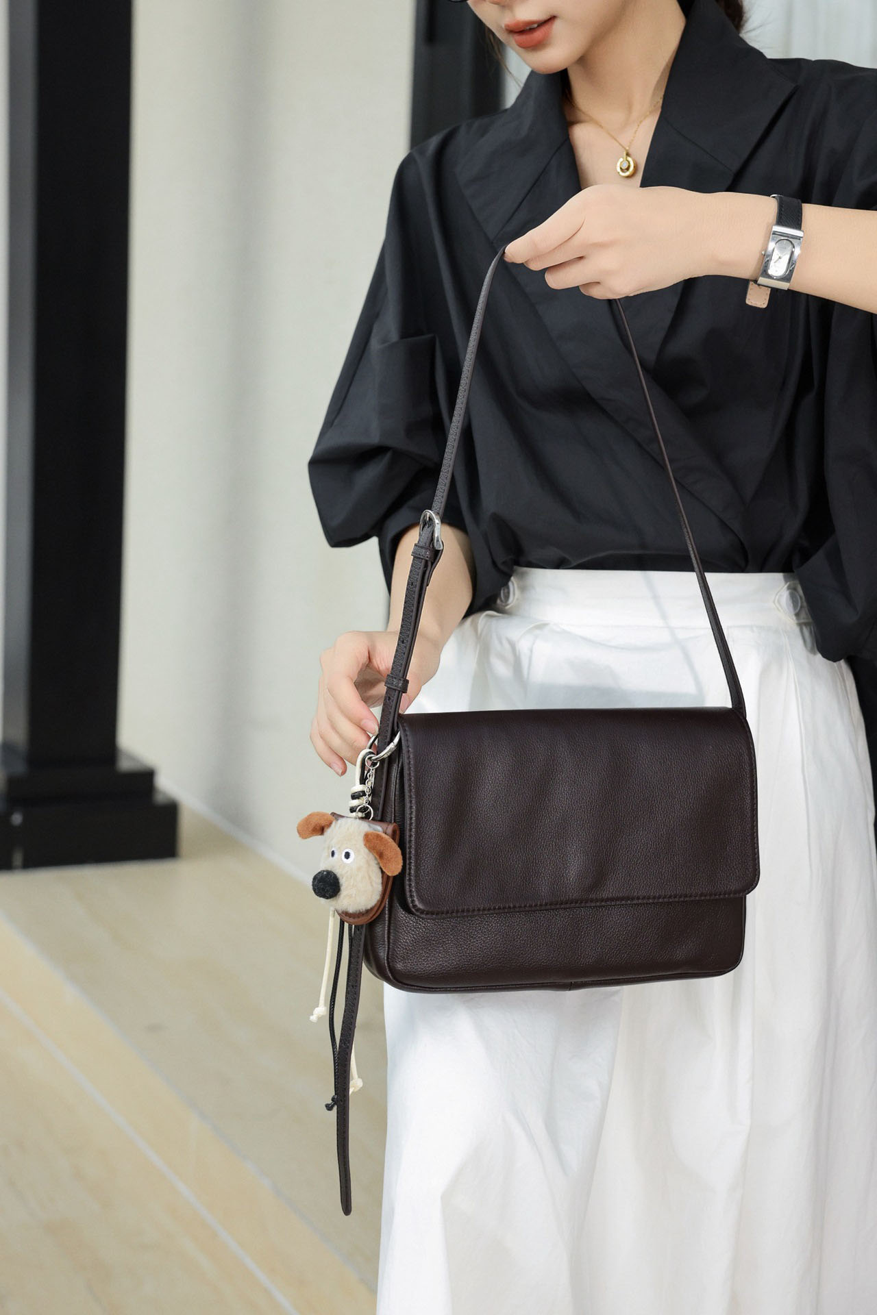 香港狄記皮具 狄記 原創真皮手工 ins郵差包 ins風格包包 頭層牛皮包包 皮革 原創手工真皮 皮件 DEEPKEE 復古真皮手工包