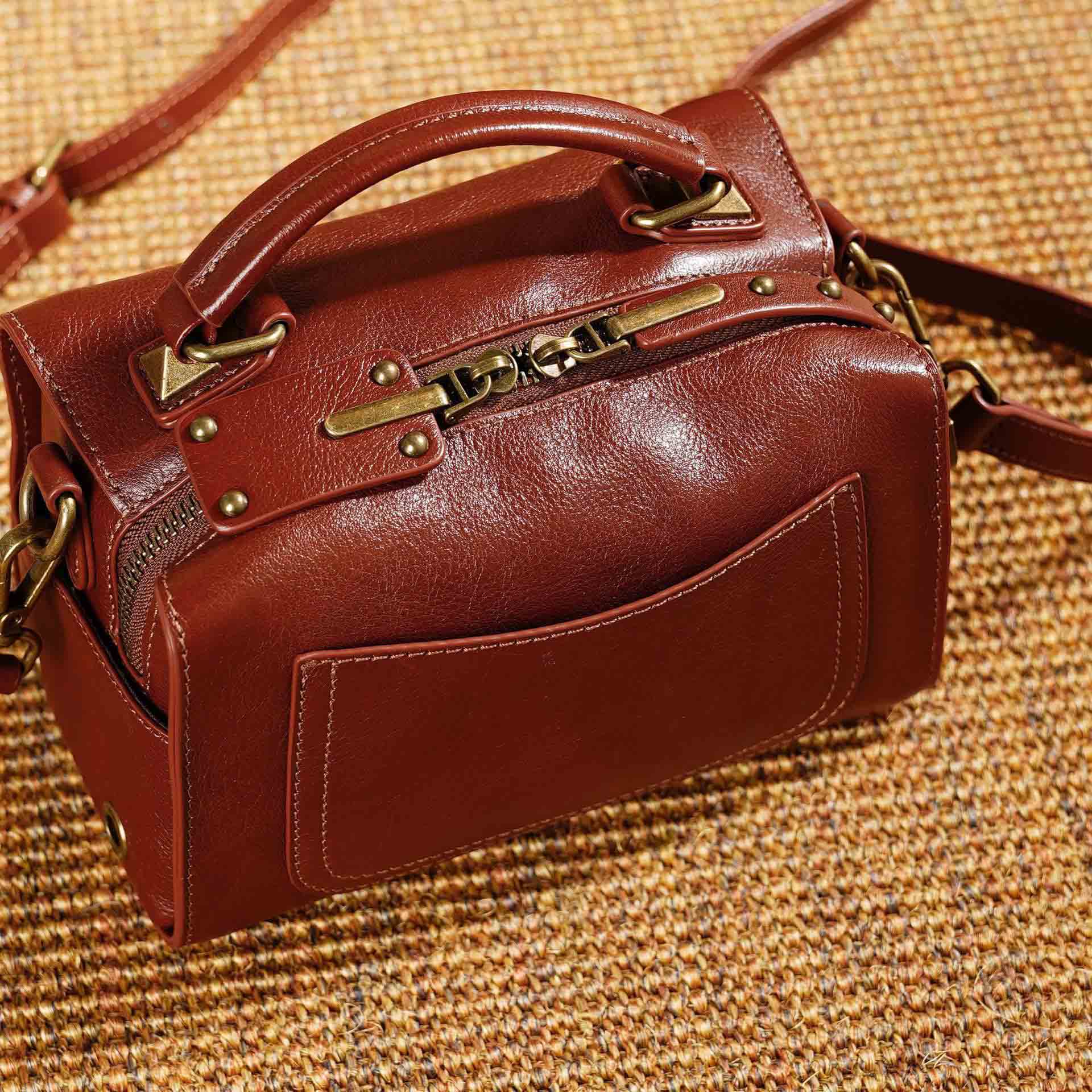 香港狄記皮具 狄記 原創真皮手工 ins郵差包 ins風格包包 頭層牛皮包包 皮革 原創手工真皮 皮件 DEEPKEE 復古真皮手工包