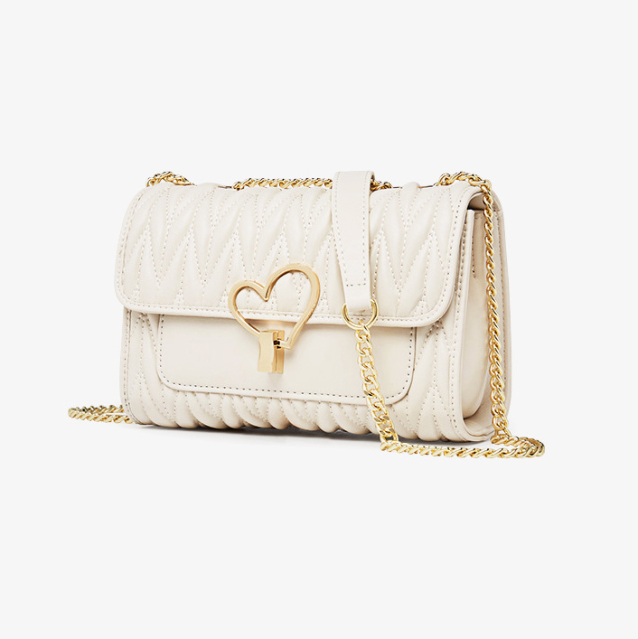 DEEPKEE original nubuck handmade full-grain genuine leather cowhide bag きんこ鍊條斜挎真皮包包 953168F 號