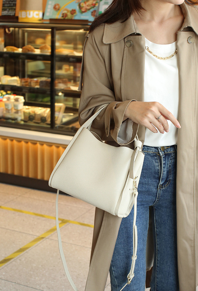 DEEPKEE original nubuck handmade full-grain genuine leather cowhide bag 牛皮大容量水桶包 9605 號