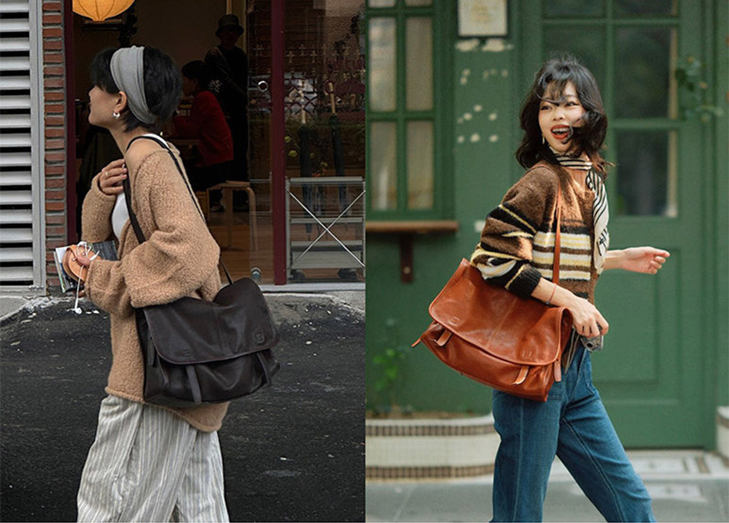 香港狄記皮具 狄記 原創真皮手工 ins郵差包 ins風格包包 頭層牛皮包包 皮革 原創手工真皮 皮件 DEEPKEE 復古真皮手工包