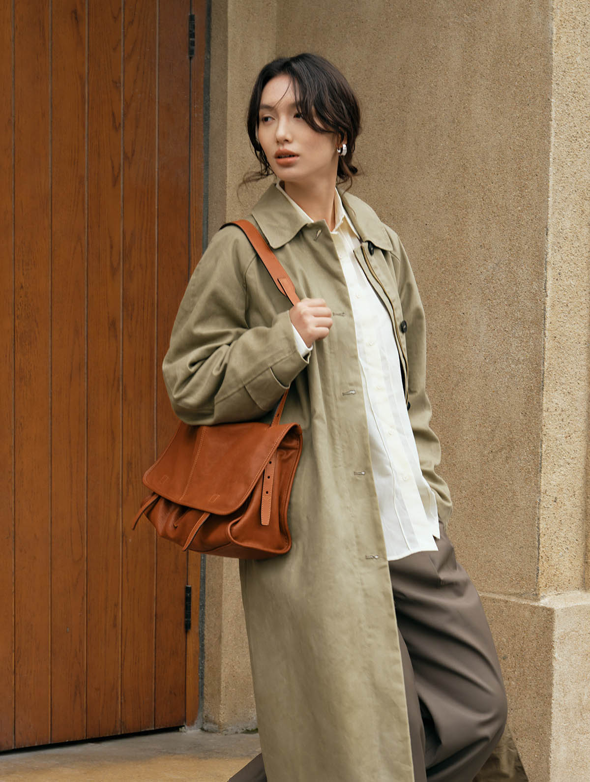 香港狄記皮具 狄記 原創真皮手工 ins郵差包 ins風格包包 頭層牛皮包包 皮革 原創手工真皮 皮件 DEEPKEE 復古真皮手工包