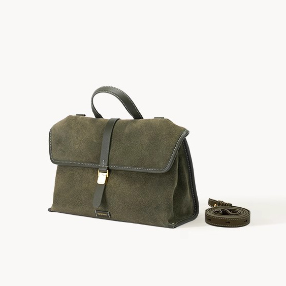 DEEPKEE-隨遊小挎包女古麂皮絨單肩斜挎手提包B24SX36Y01-66GS號