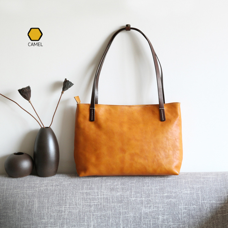 DEEPKEE 新款真皮女包 頭層牛皮植鞣皮女包 樹膏皮手工包 BR6002 號