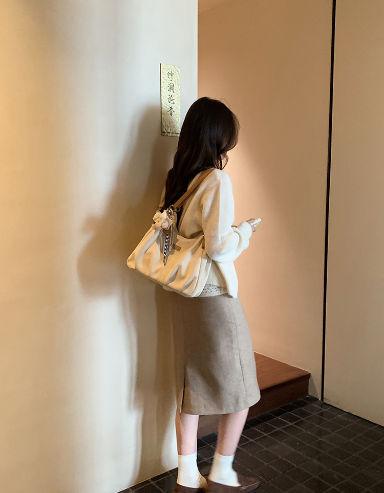 DEEPKEE original nubuck handmade full-grain genuine leather cowhide bag 芬蘭遊記托特包 CD2107號