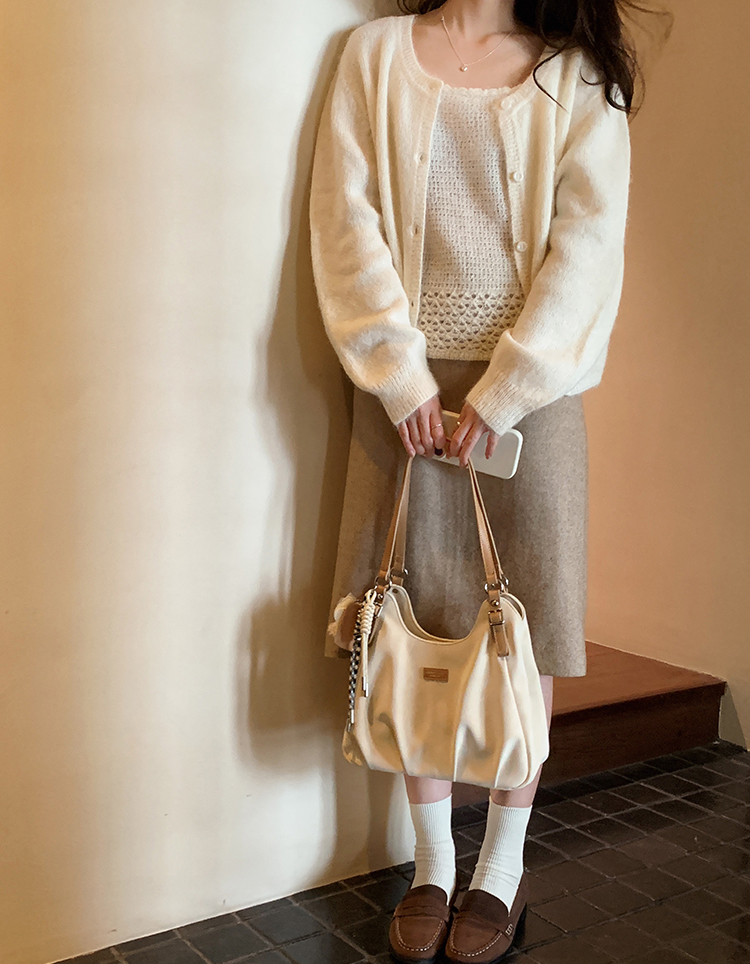 DEEPKEE original nubuck handmade full-grain genuine leather cowhide bag 芬蘭遊記托特包 CD2107號