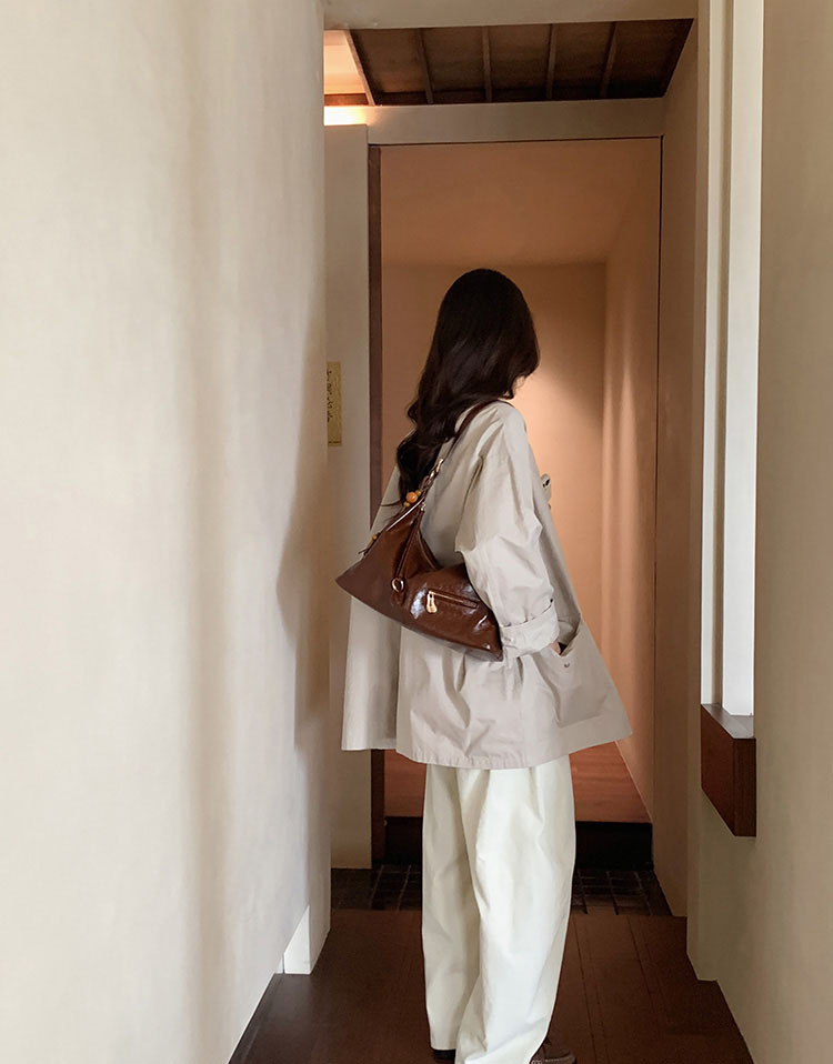 DEEPKEE original nubuck handmade full-grain genuine leather cowhide bag 楓糖物語托特包 CD33237號