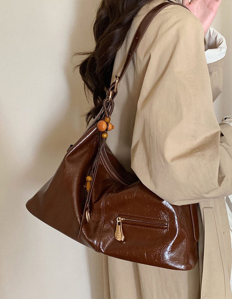 DEEPKEE original nubuck handmade full-grain genuine leather cowhide bag 楓糖物語托特包 CD33237號