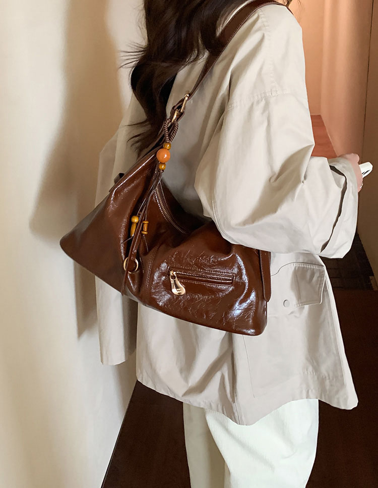 DEEPKEE original nubuck handmade full-grain genuine leather cowhide bag 楓糖物語托特包 CD33237號