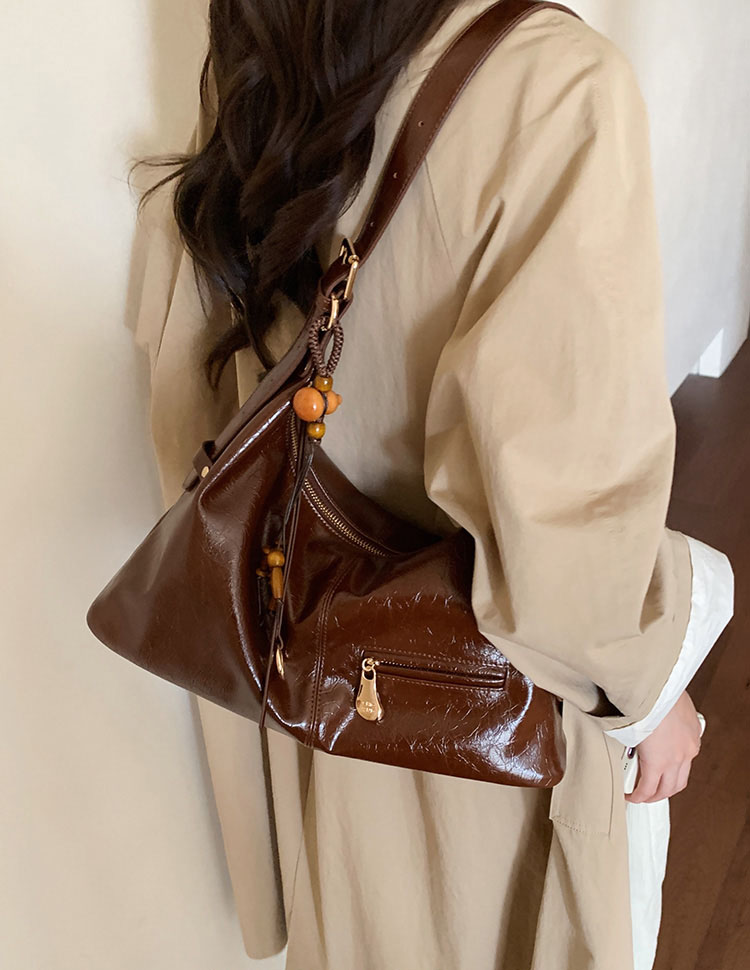 DEEPKEE original nubuck handmade full-grain genuine leather cowhide bag 楓糖物語托特包 CD33237號