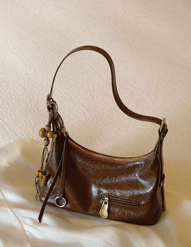 DEEPKEE original nubuck handmade full-grain genuine leather cowhide bag 楓糖物語托特包 CD33237號