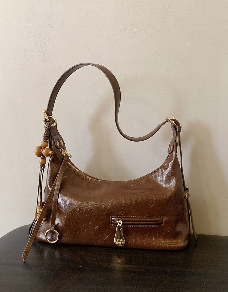 DEEPKEE original nubuck handmade full-grain genuine leather cowhide bag 楓糖物語托特包 CD33237號