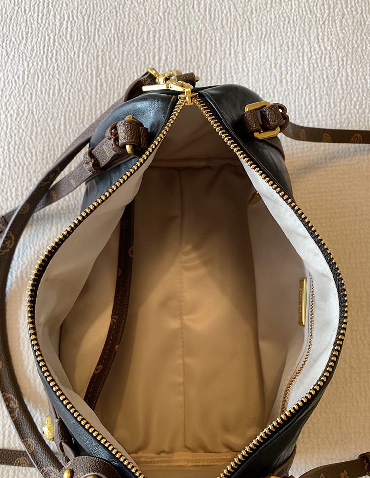 DEEPKEE original nubuck handmade full-grain genuine leather cowhide bag 黑夜騎士枕頭包 CD33238號