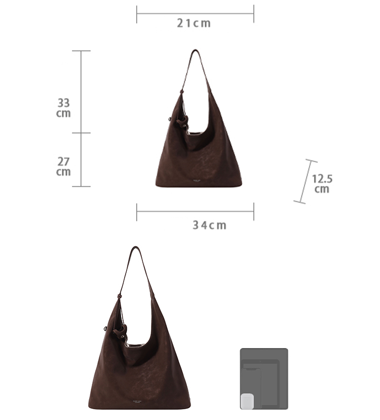 DEEPKEE original nubuck handmade full-grain genuine leather cowhide bag 墨玉森林托特包 CD33256號號