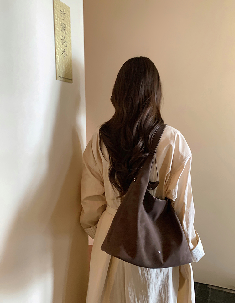 DEEPKEE original nubuck handmade full-grain genuine leather cowhide bag 墨玉森林托特包 CD33256號號
