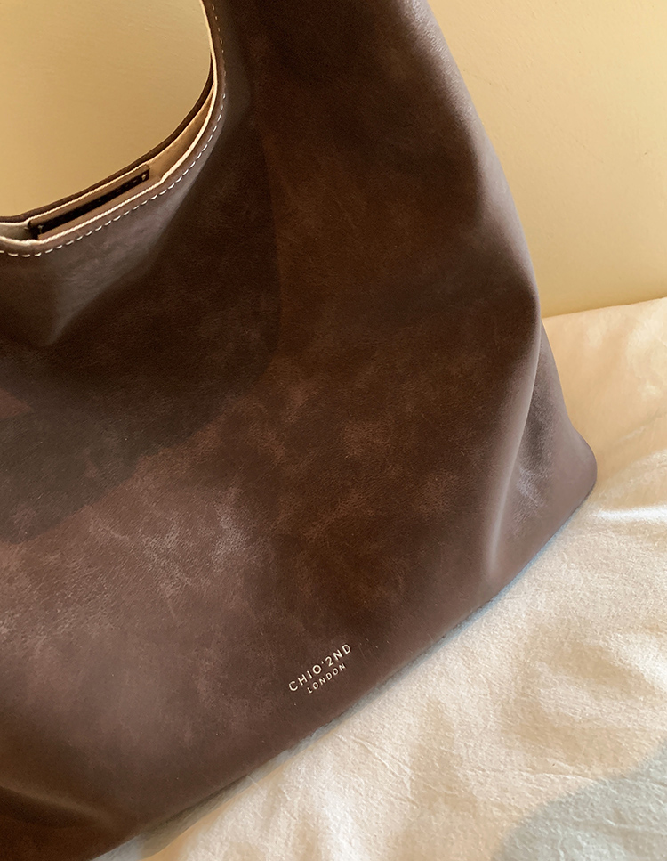 DEEPKEE original nubuck handmade full-grain genuine leather cowhide bag 墨玉森林托特包 CD33256號號