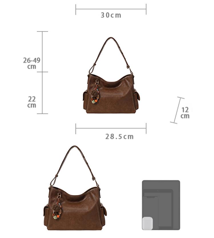 DEEPKEE original nubuck handmade full-grain genuine leather cowhide bag 燕麥暖調托特包 CD33272號