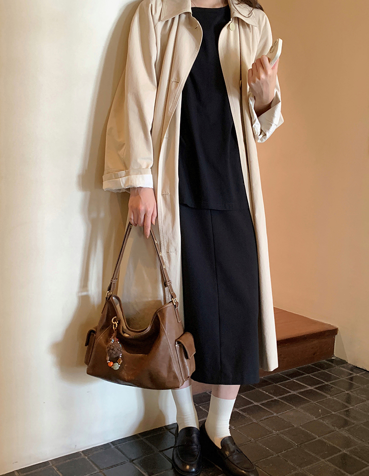 DEEPKEE original nubuck handmade full-grain genuine leather cowhide bag 燕麥暖調托特包 CD33272號