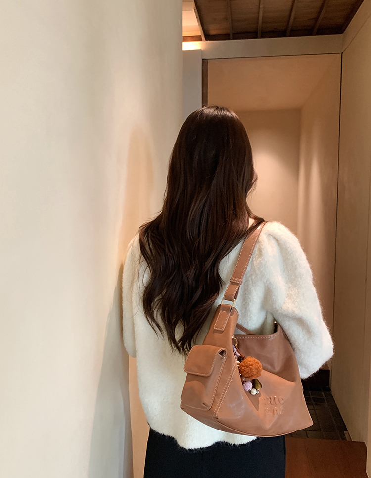 DEEPKEE original nubuck handmade full-grain genuine leather cowhide bag 燕麥暖調托特包 CD33272號