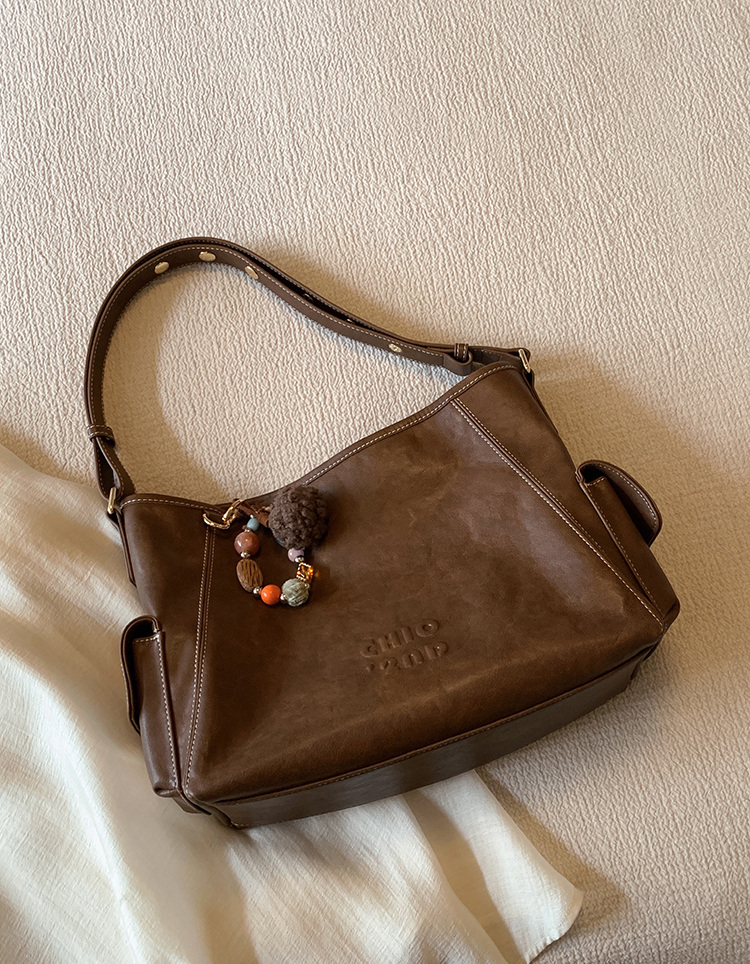 DEEPKEE original nubuck handmade full-grain genuine leather cowhide bag 燕麥暖調托特包 CD33272號