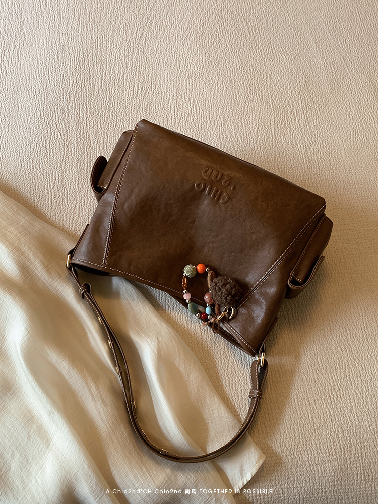 DEEPKEE original nubuck handmade full-grain genuine leather cowhide bag 燕麥暖調托特包 CD33272號