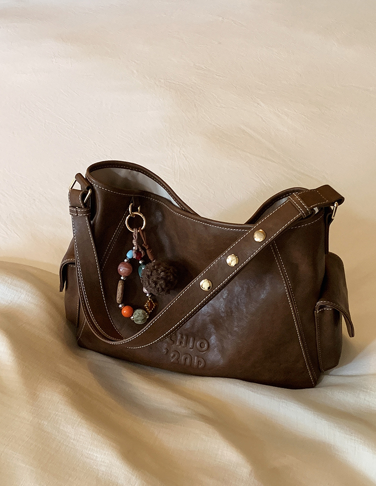 DEEPKEE original nubuck handmade full-grain genuine leather cowhide bag 燕麥暖調托特包 CD33272號