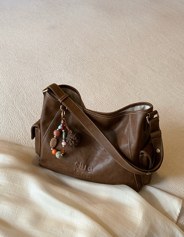 DEEPKEE original nubuck handmade full-grain genuine leather cowhide bag 燕麥暖調托特包 CD33272號