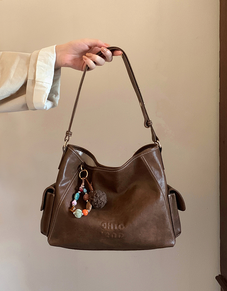 DEEPKEE original nubuck handmade full-grain genuine leather cowhide bag 燕麥暖調托特包 CD33272號