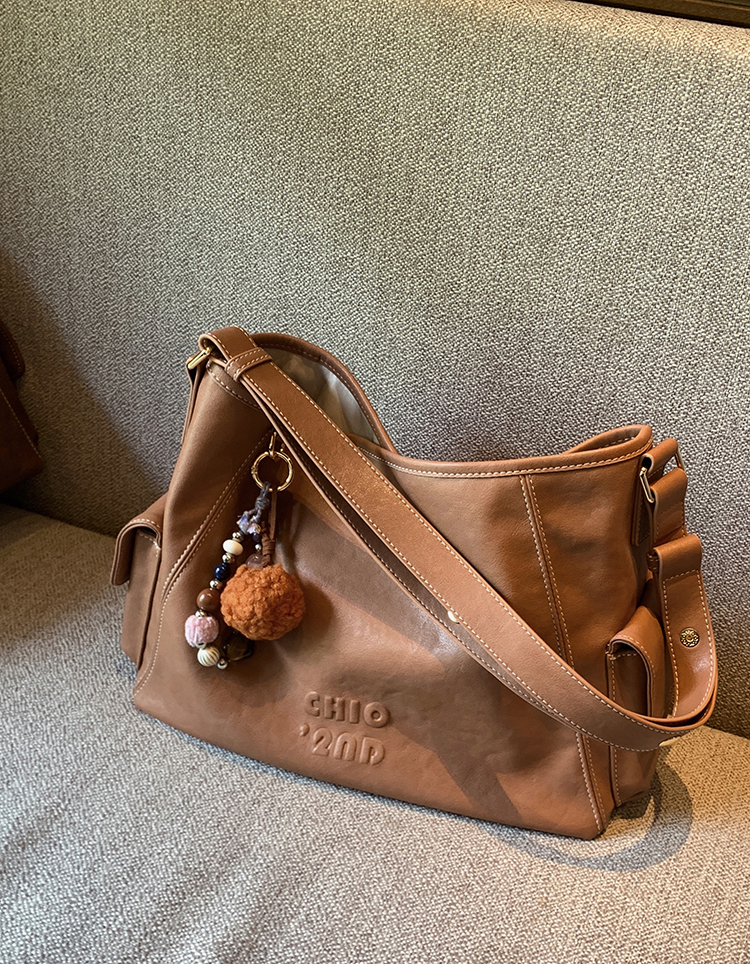 DEEPKEE original nubuck handmade full-grain genuine leather cowhide bag 燕麥暖調托特包 CD33272號