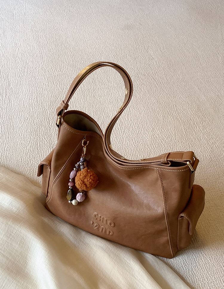 DEEPKEE original nubuck handmade full-grain genuine leather cowhide bag 燕麥暖調托特包 CD33272號
