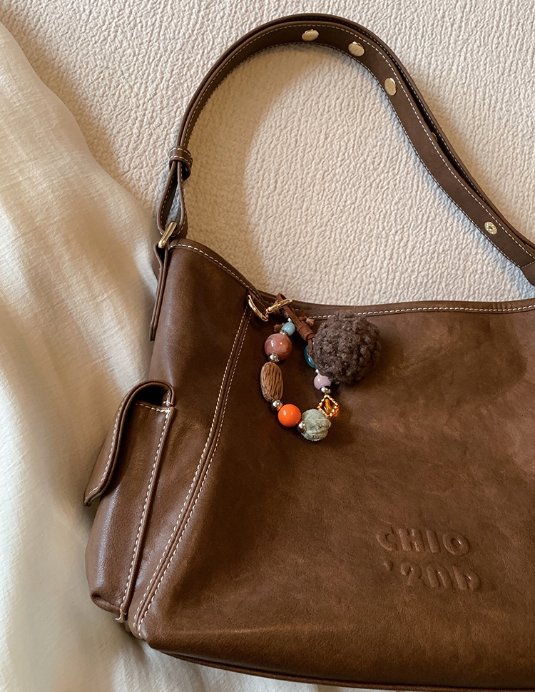 DEEPKEE original nubuck handmade full-grain genuine leather cowhide bag 燕麥暖調托特包 CD33272號