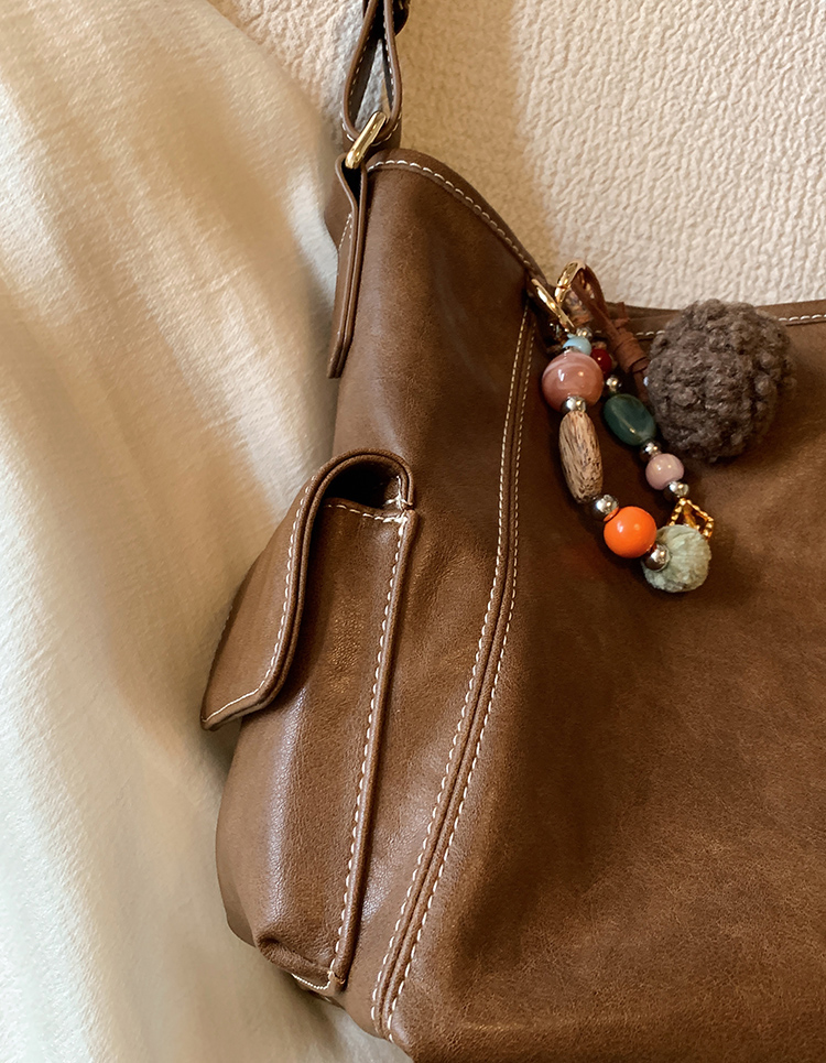DEEPKEE original nubuck handmade full-grain genuine leather cowhide bag 燕麥暖調托特包 CD33272號