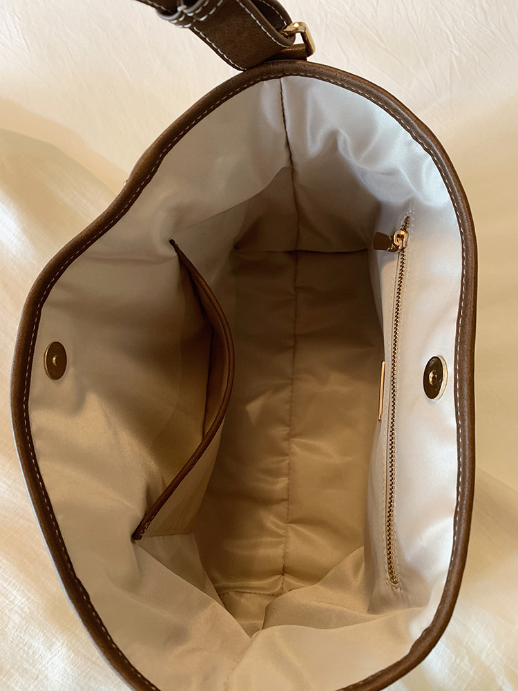 DEEPKEE original nubuck handmade full-grain genuine leather cowhide bag 燕麥暖調托特包 CD33272號