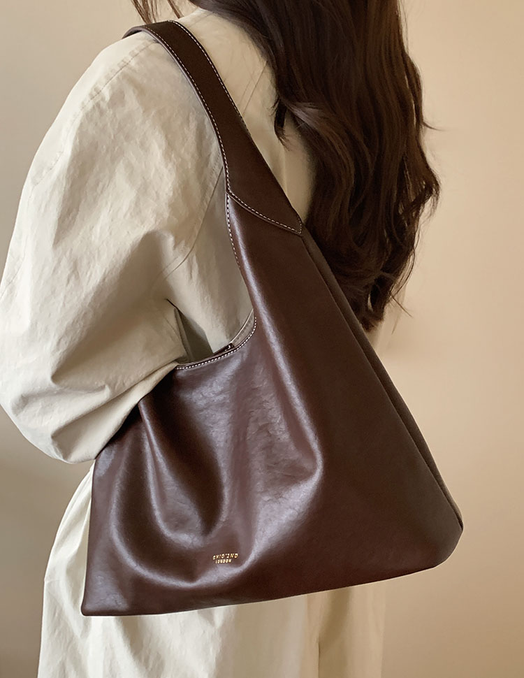 DEEPKEE original nubuck handmade full-grain genuine leather cowhide bag 秋露暖陽托特包 CD33352號