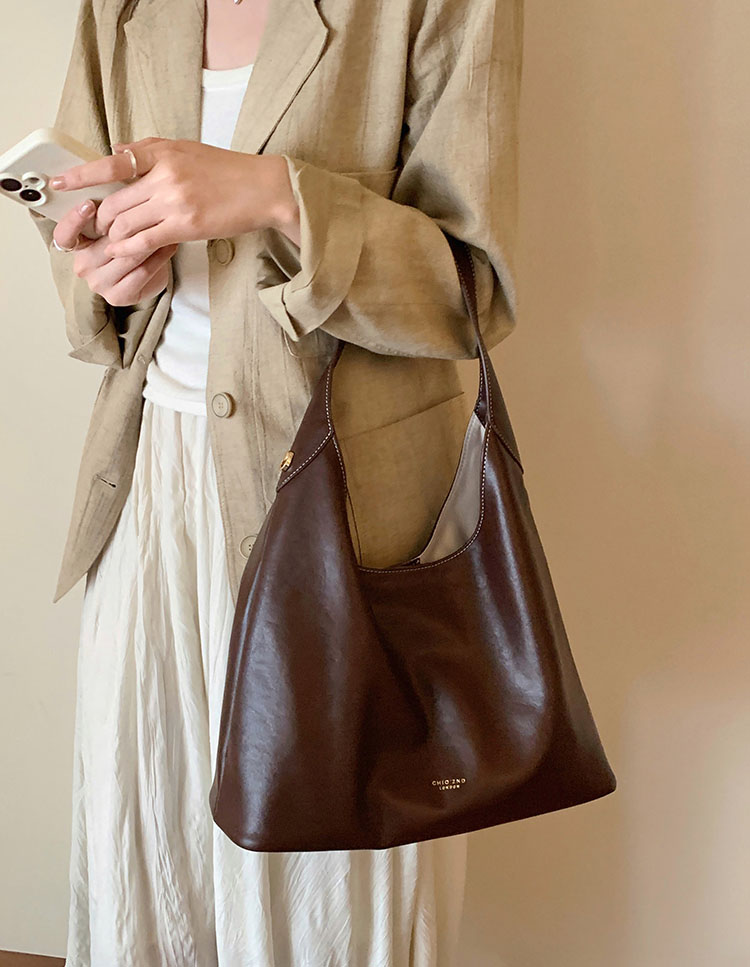 DEEPKEE original nubuck handmade full-grain genuine leather cowhide bag 秋露暖陽托特包 CD33352號