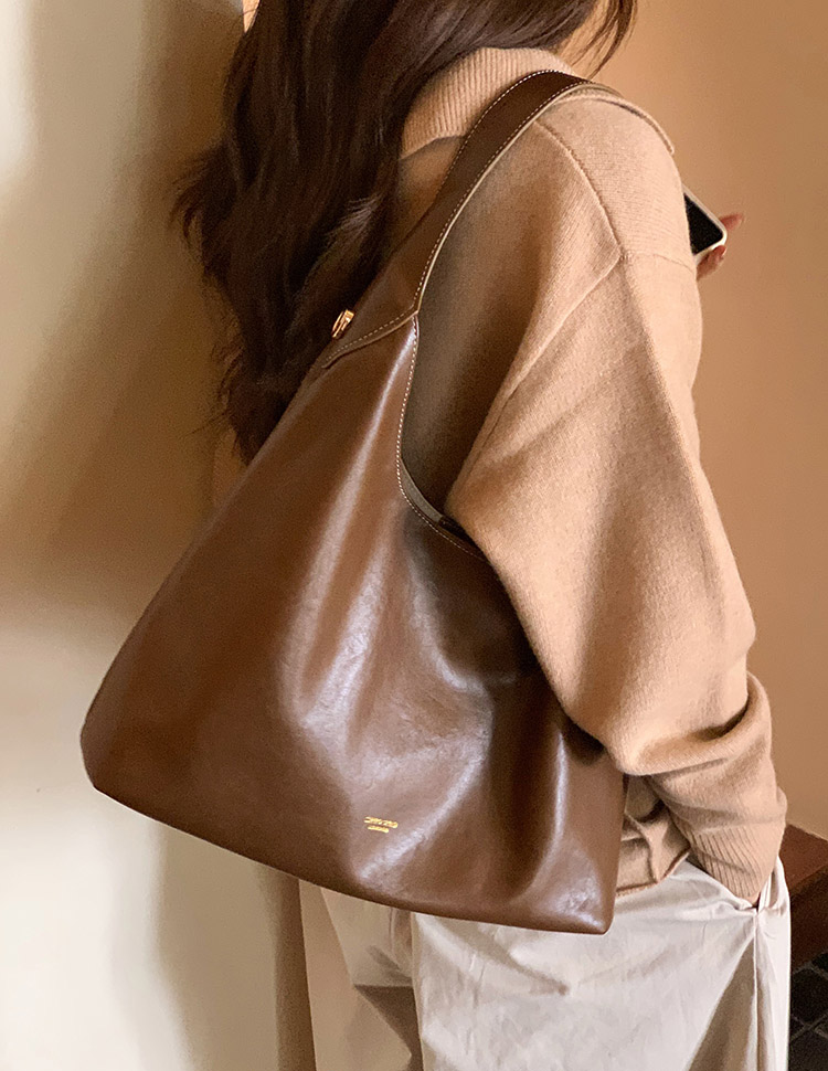 DEEPKEE original nubuck handmade full-grain genuine leather cowhide bag 秋露暖陽托特包 CD33352號