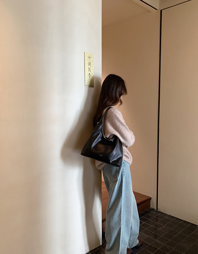 DEEPKEE original nubuck handmade full-grain genuine leather cowhide bag 秋露暖陽托特包 CD33352號