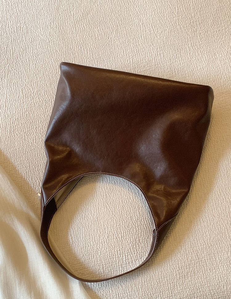 DEEPKEE original nubuck handmade full-grain genuine leather cowhide bag 秋露暖陽托特包 CD33352號
